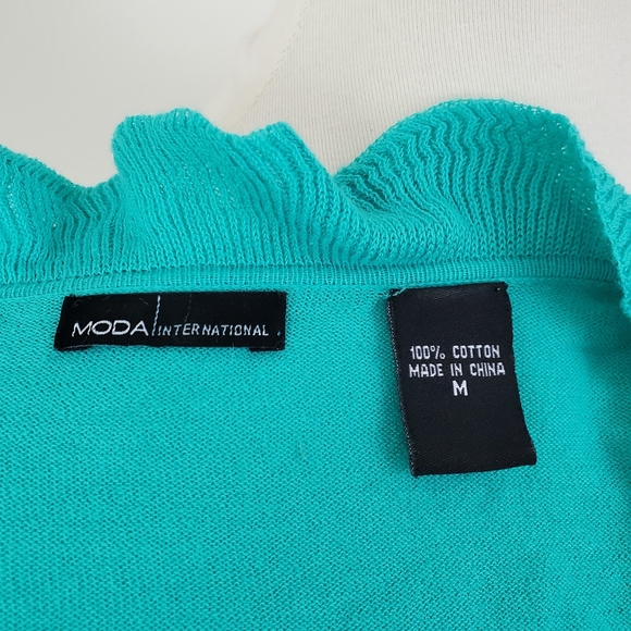 Moda International Ruffle Wrap Knit Top - Picture 12 of 12